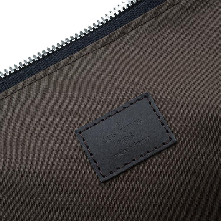 Pre Owned Louis Vuitton Black Damier Geant Canvas Eole Rolling Suitcase 50