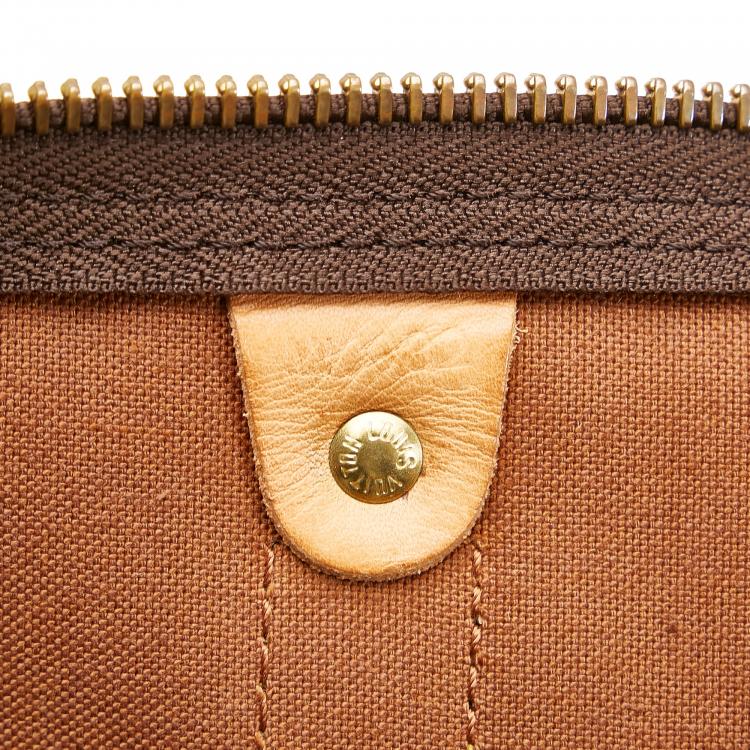 Pre Owned Louis Vuitton Brown Monogram Keepall 55