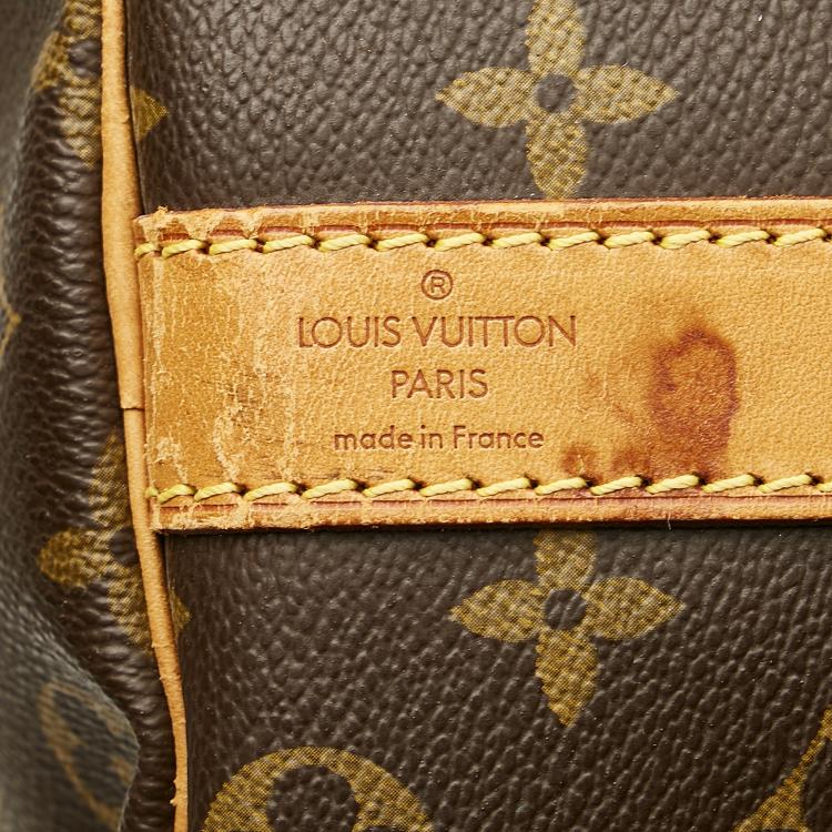 مملوكة مسبقًا Louis Vuitton Brown Monogram Keepall Bandouliere 50