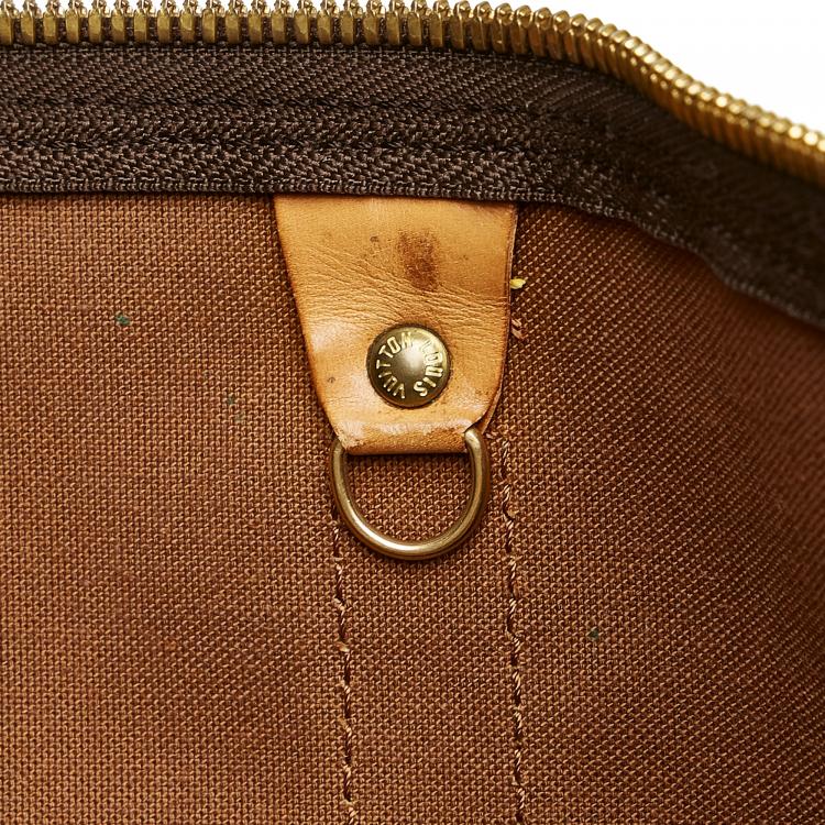 مملوكة مسبقًا Louis Vuitton Brown Monogram Keepall Bandouliere 50