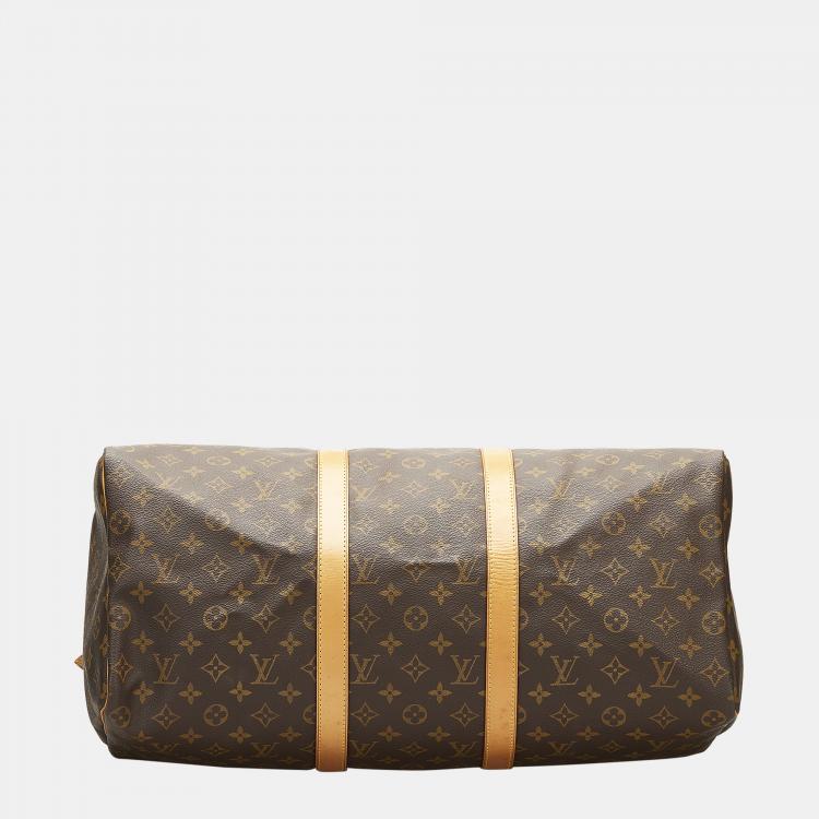 Pre Owned Louis Vuitton Brown Monogram Keepall 50