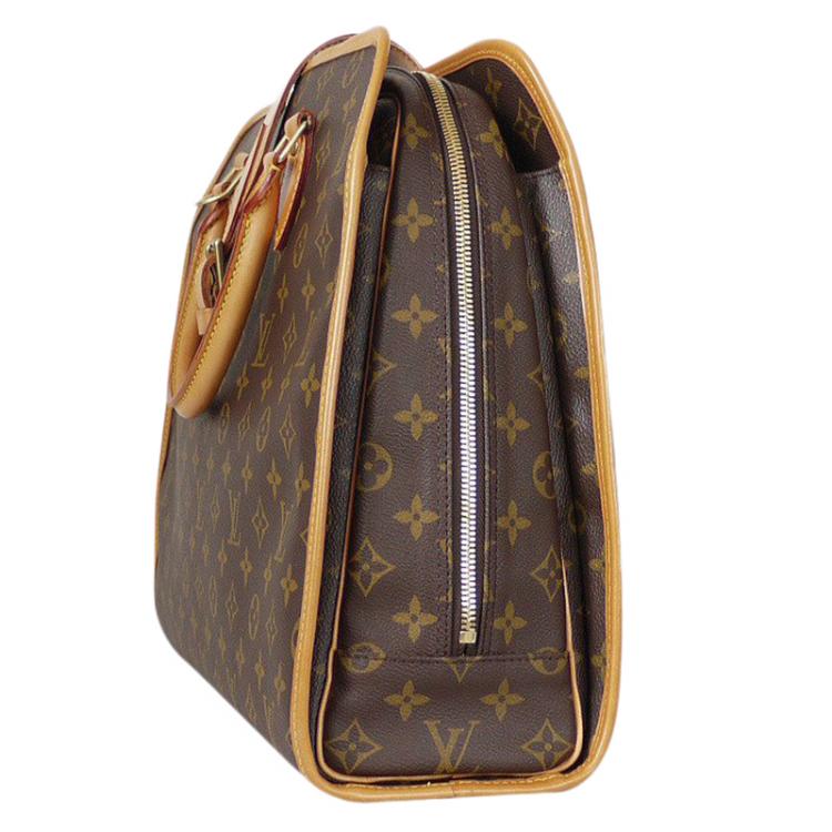 Pre Owned Louis Vuitton Monogram Canvas Rivoli Soft Briefcase