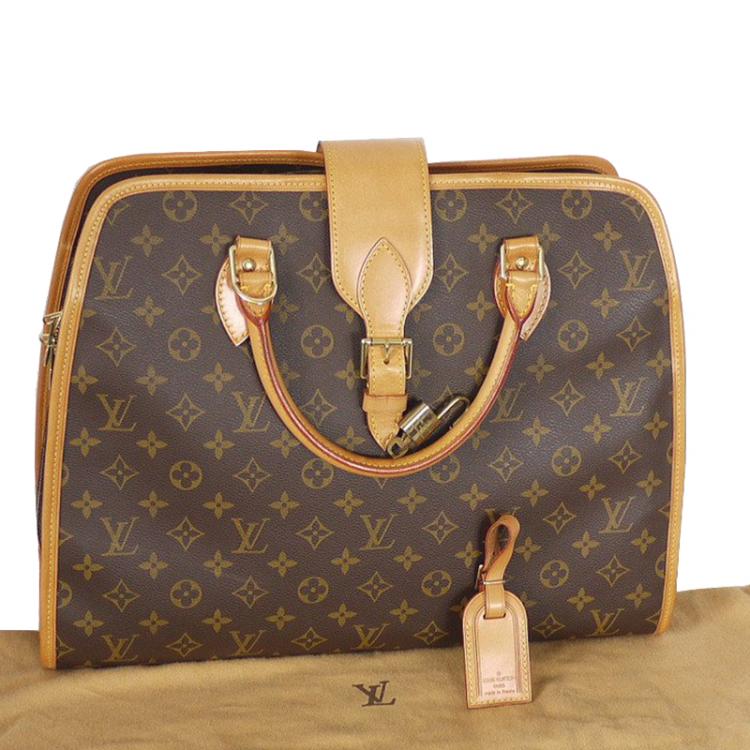 Pre Owned Louis Vuitton Monogram Canvas Rivoli Soft Briefcase