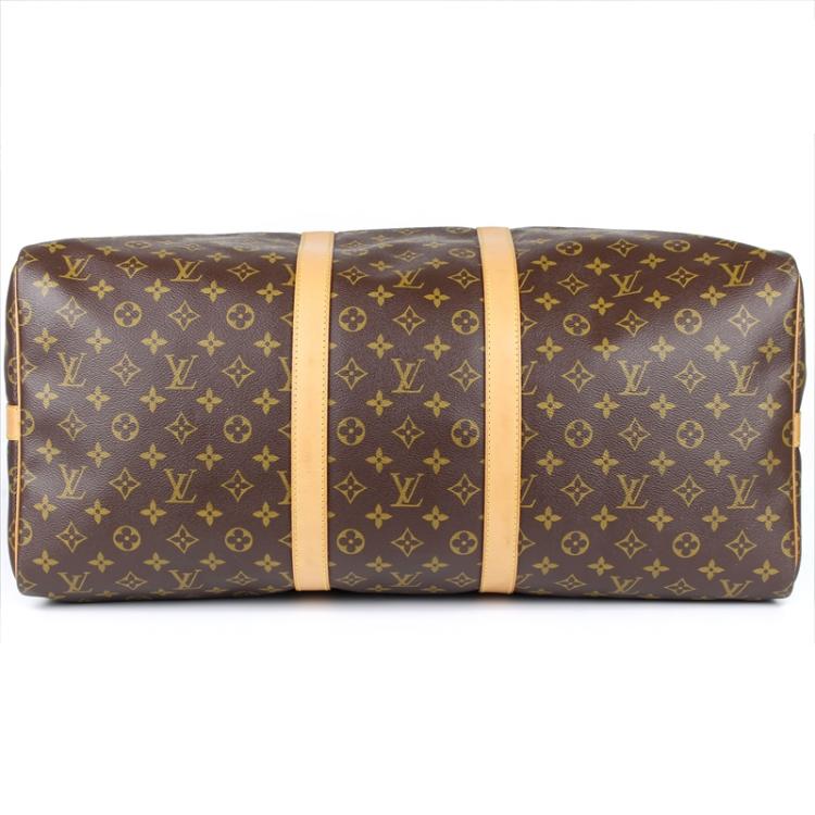 Pre Owned Louis Vuitton Monogram Canvas Keepall Bandouliere 55 Bag