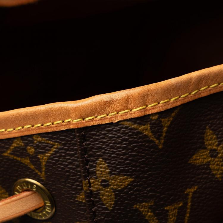 Pre Owned Louis Vuitton Brown Monogram Montsouris GM