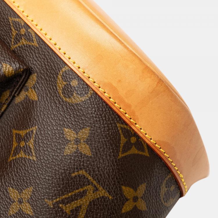 Pre Owned Louis Vuitton Brown Monogram Montsouris GM