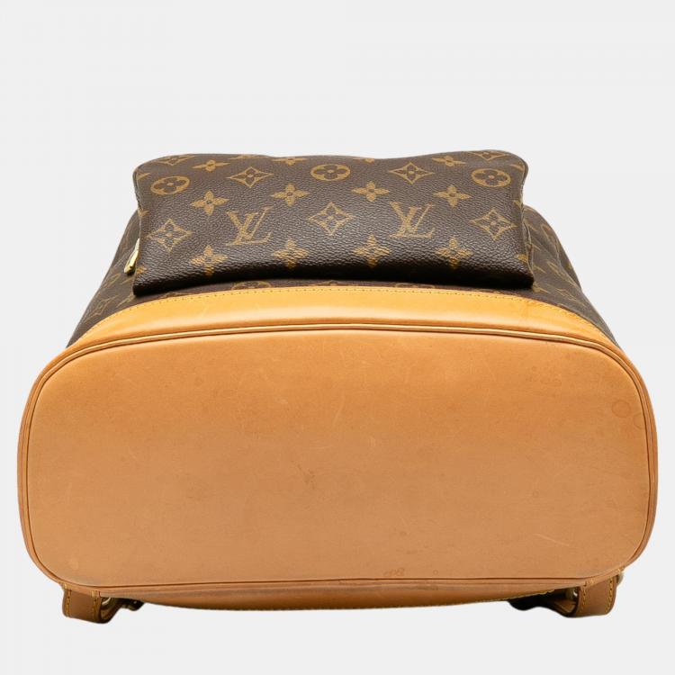 Pre Owned Louis Vuitton Brown Monogram Montsouris GM