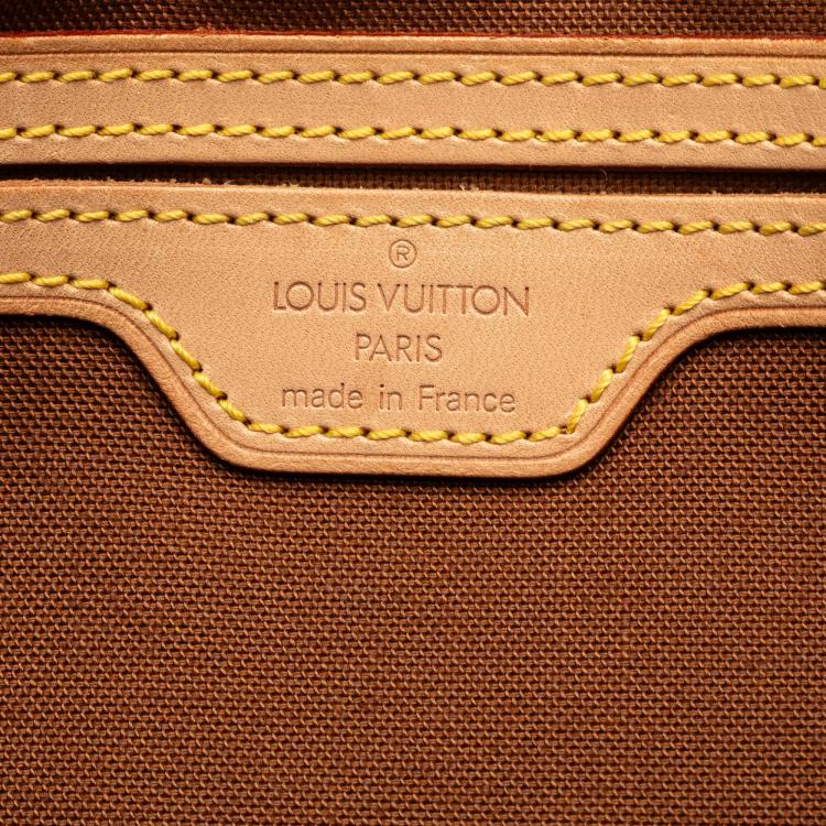 Pre Owned Louis Vuitton Brown Monogram Montsouris GM