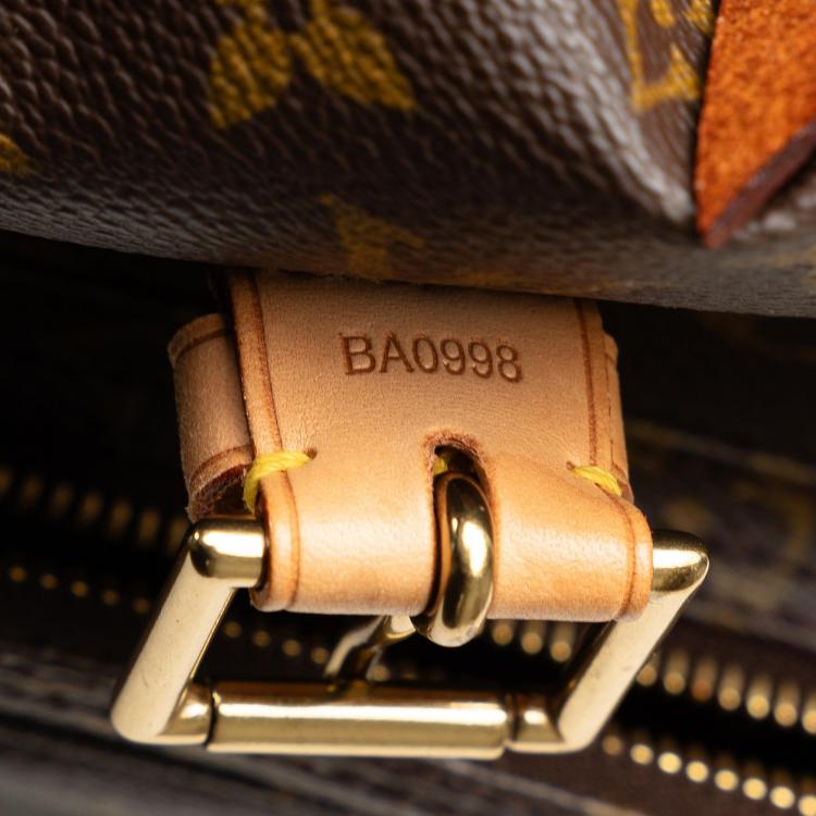 Pre Owned Louis Vuitton Brown Monogram Montsouris GM