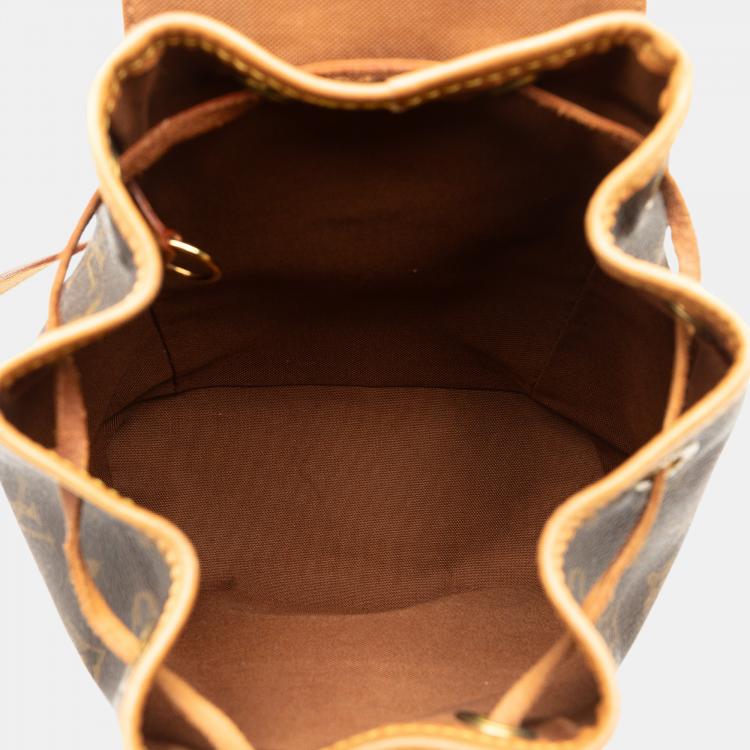 Pre Owned Louis Vuitton Brown Monogram Mini Montsouris