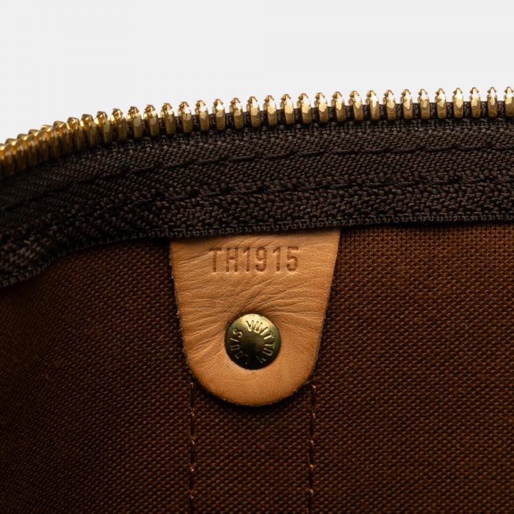 مملوكة مسبقًا Louis Vuitton Brown Monogram Keepall Bandouliere 50