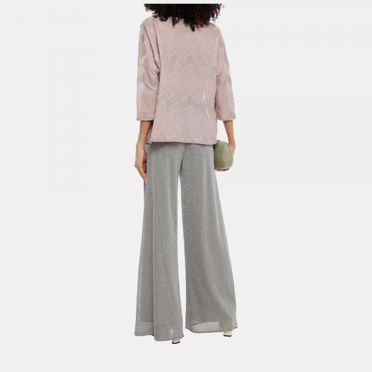 Pre Owned M Missoni Viscose Wide Leg Pants 44