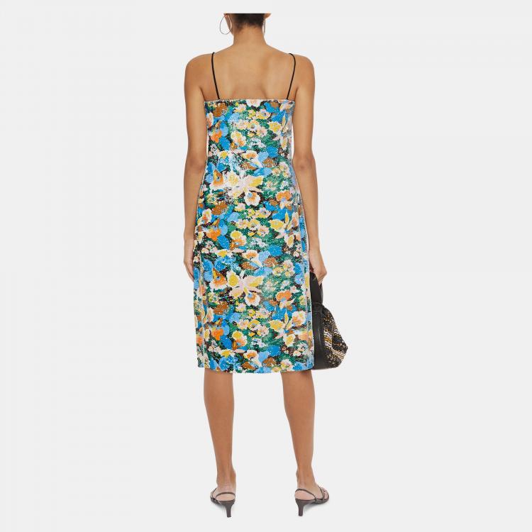 Pre Owned M Missoni Polyester Midi Dress 40