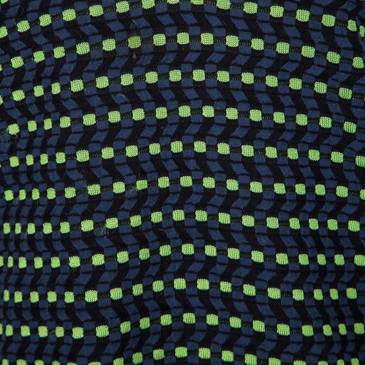 Pre Owned M Missoni Multicolour Knit Short Sleeve Top M