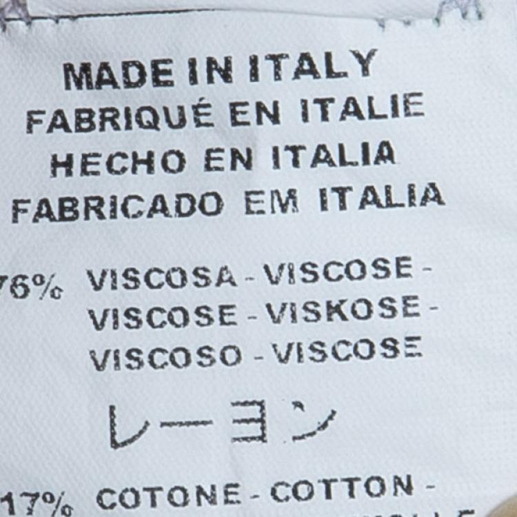 Pre Owned M Missoni Multicolor Crochet Knit Top M