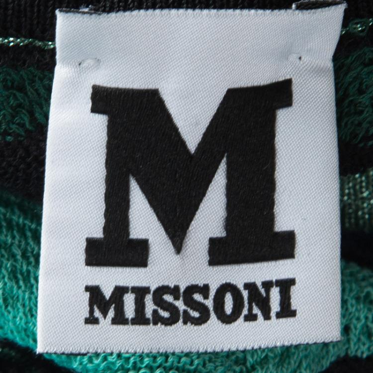 مملوكة مسبقًا M Missoni Multicolor Wool Blend Lurex Knit Sleeveless Top S