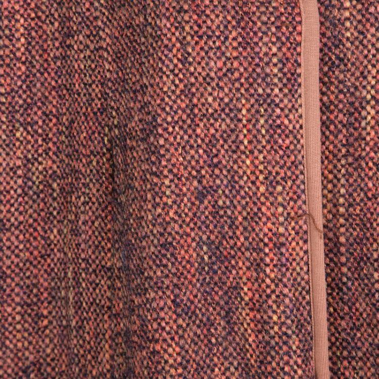 Pre Owned M Missoni Multicolor Chunky Knit Split Poncho Style Button Front Long Cardigan L