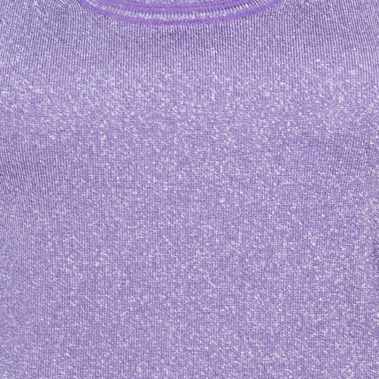 Pre Owned M Missoni Purple Lurex Knit Tank Top M