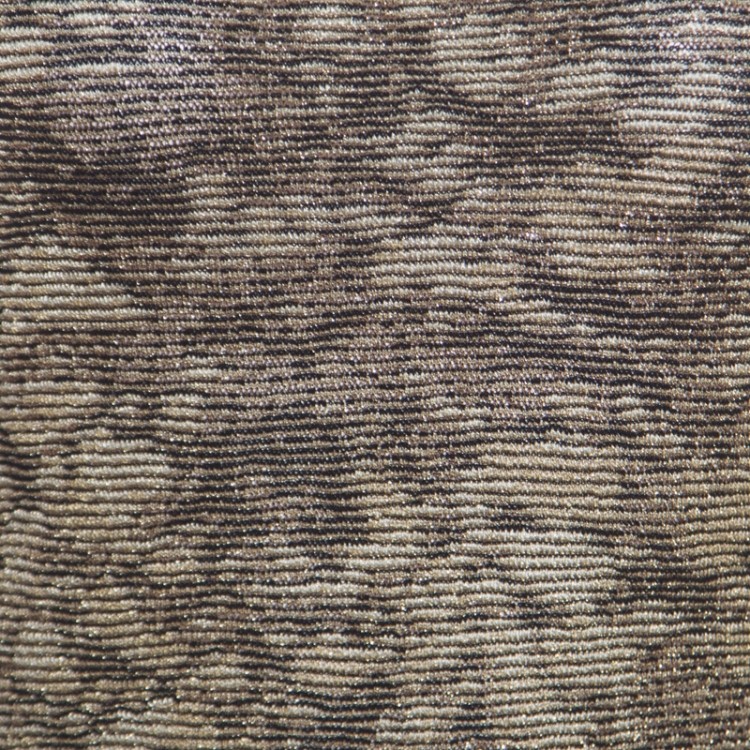 Pre Owned M Missoni Metallic Jacquard Knit Sleeveless Top M