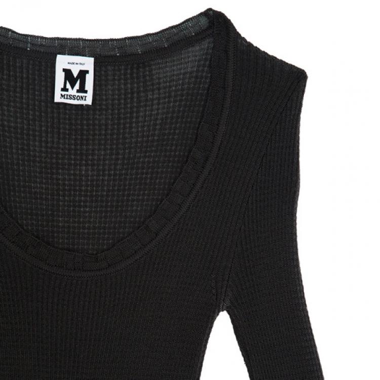 Pre Owned M Missoni Bell Sleeve Knit Top S