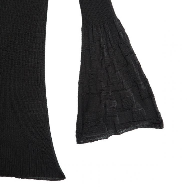 Pre Owned M Missoni Bell Sleeve Knit Top S