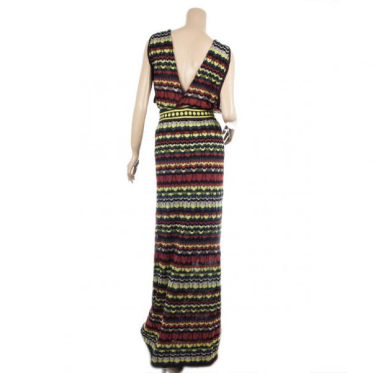 Pre Owned M Missoni Crochet Maxi Dress XL