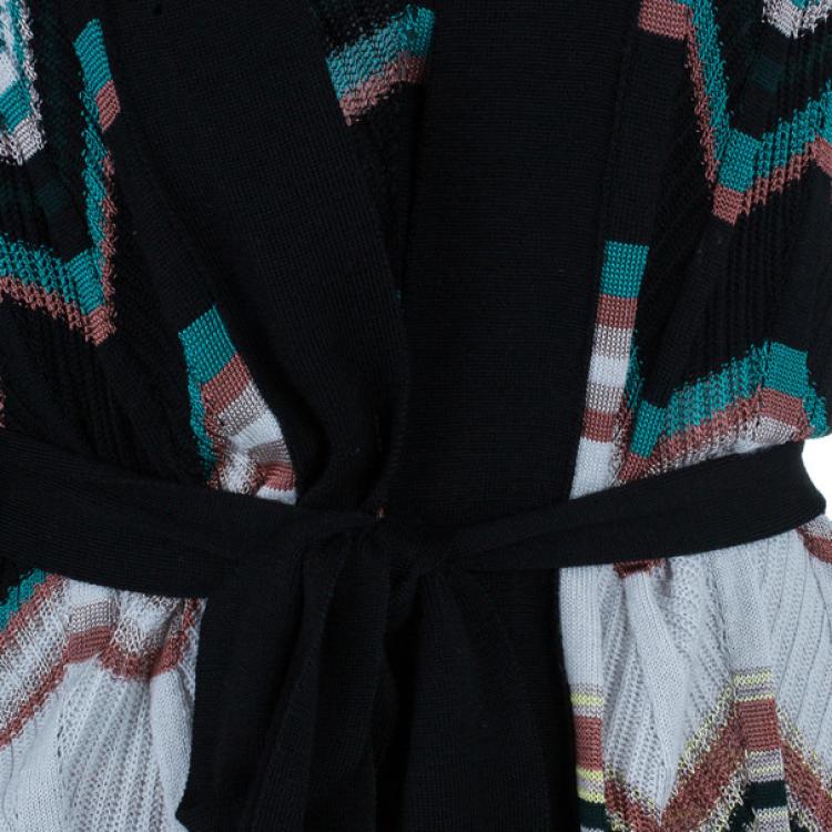 Pre Owned M Missoni Multicolor Knit Top and Cardigan Set M