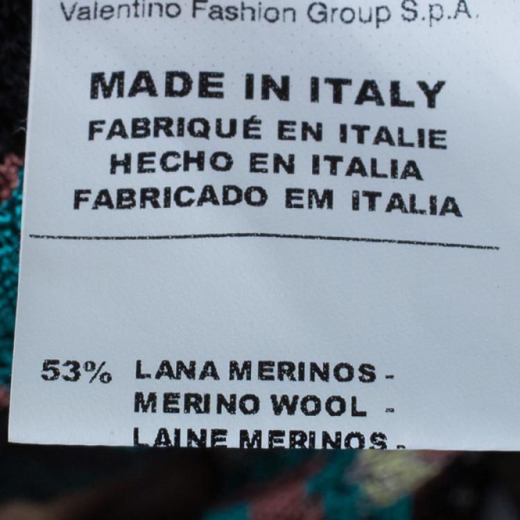 Pre Owned M Missoni Multicolor Knit Top and Cardigan Set M