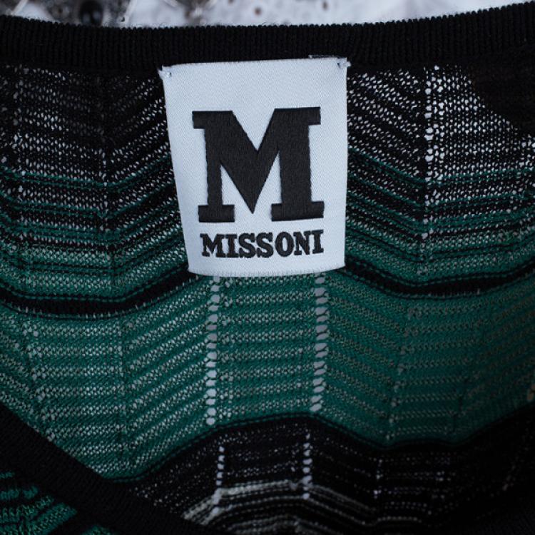 Pre Owned M Missoni Wave Print Multicolor Dress M