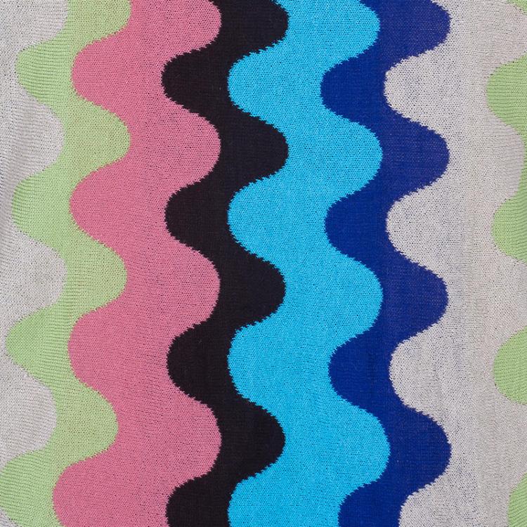 Pre Owned M Missoni Wave Crochet Knit Top L