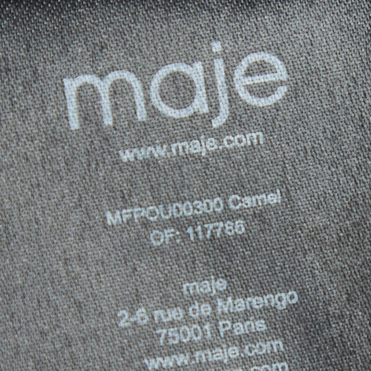 Pre Owned Maje Camel Brown Wool Blend Gaeli Coat XS