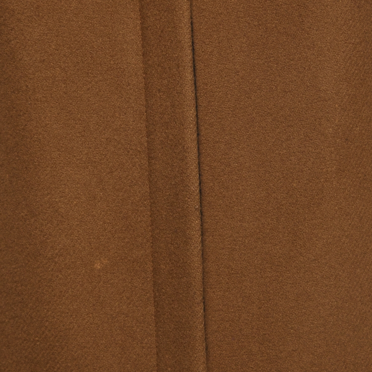 مملوكة مسبقًا Maje Brown/Black Wool and Leather Zipper Jacket S
