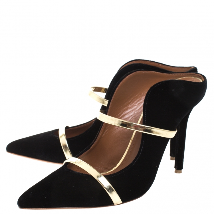 malone souliers black and gold