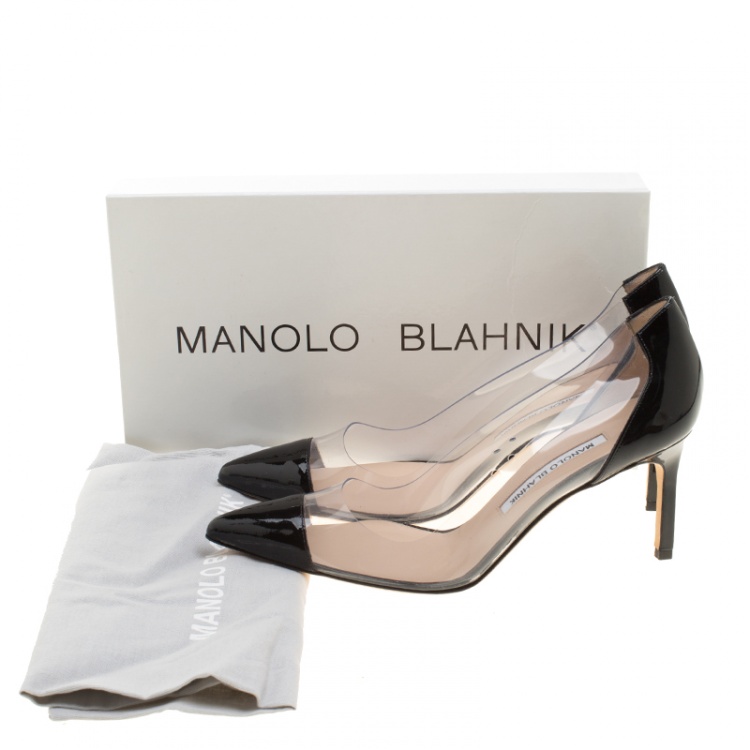 manolo blahnik pvc pumps