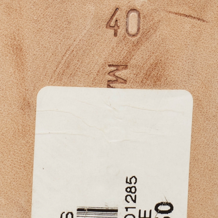 Pre Owned Manolo Blahnik Brown Satin Hangisi Pumps Size 40