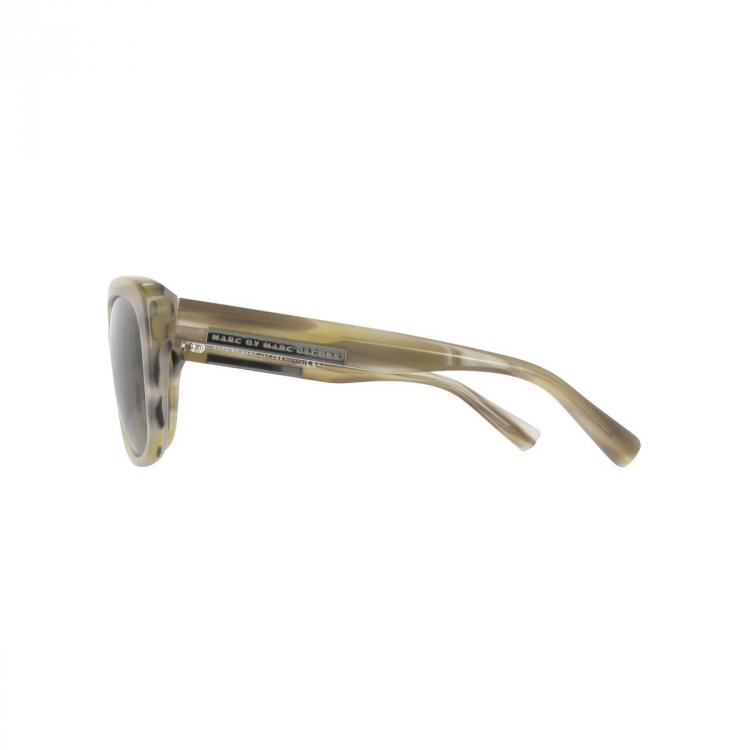 Pre Owned Marc by Marc Jacobs Brown Horn MMJ445FS Square Sunglasses