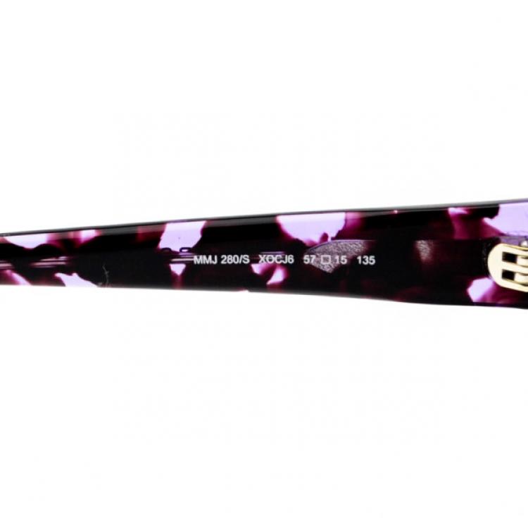Pre Owned Marc by Marc Jacobs MJ280 Heart Print Woman Sunglasses