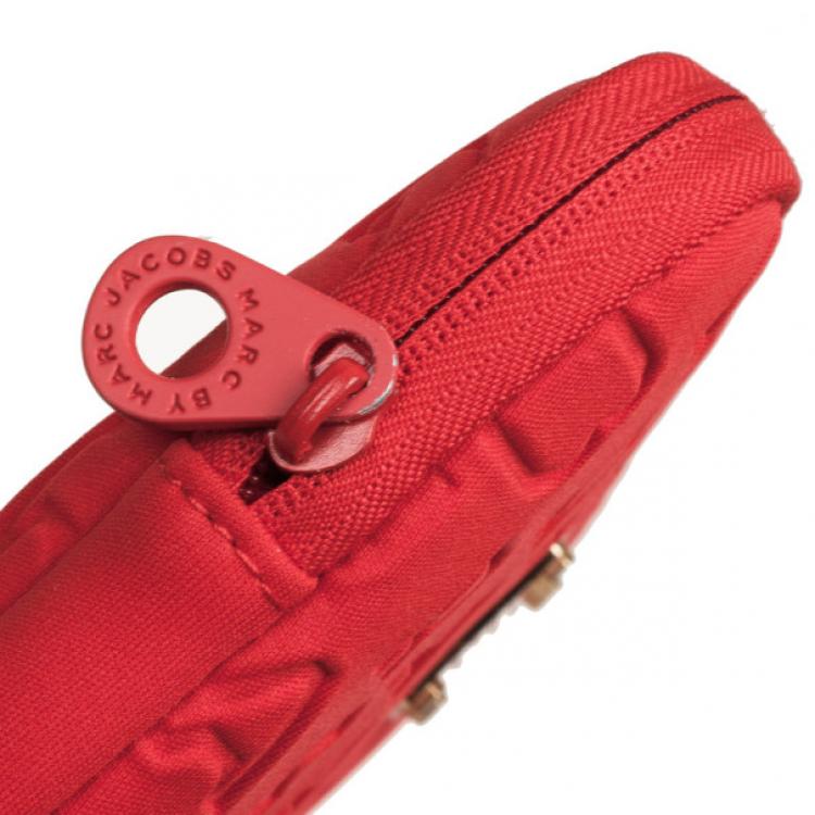 Pre Owned Marc by Marc Jacobs Red Dreamy Logo 11 Laptop Case