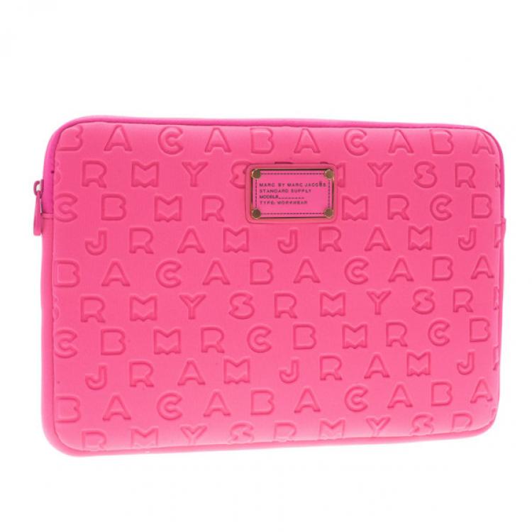 Marc by Marc Jacobs Pink Dreamy Logo Laptop Case Marc by Marc