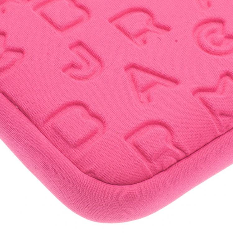 Pre Owned Marc by Marc Jacobs Pink Dreamy Logo Laptop Case