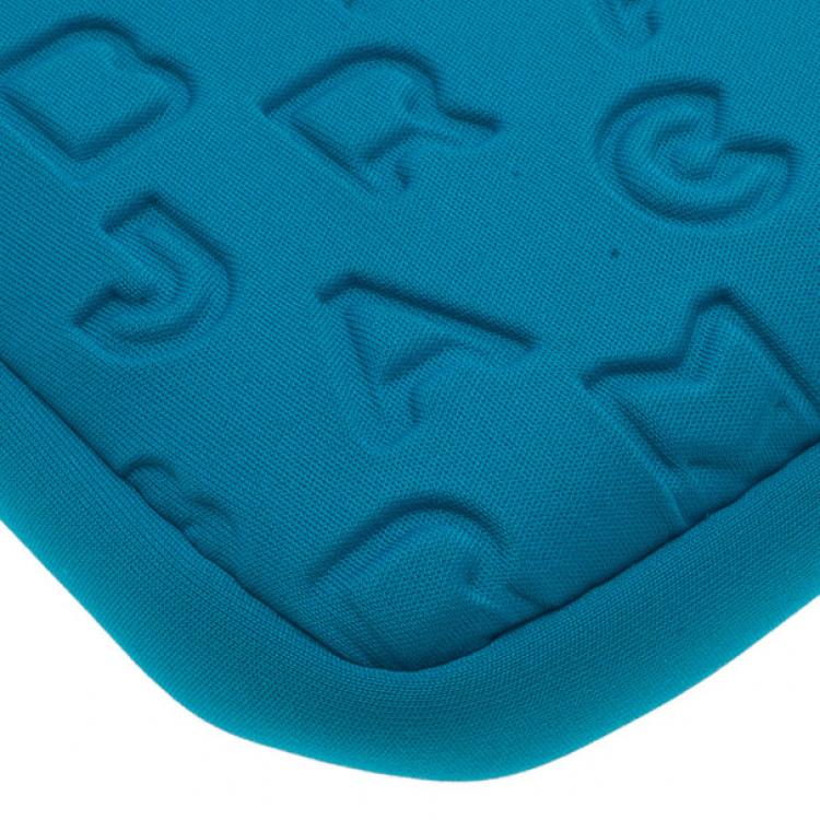 Pre Owned Marc by Marc Jacobs Turquoise Dreamy Logo Laptop Case