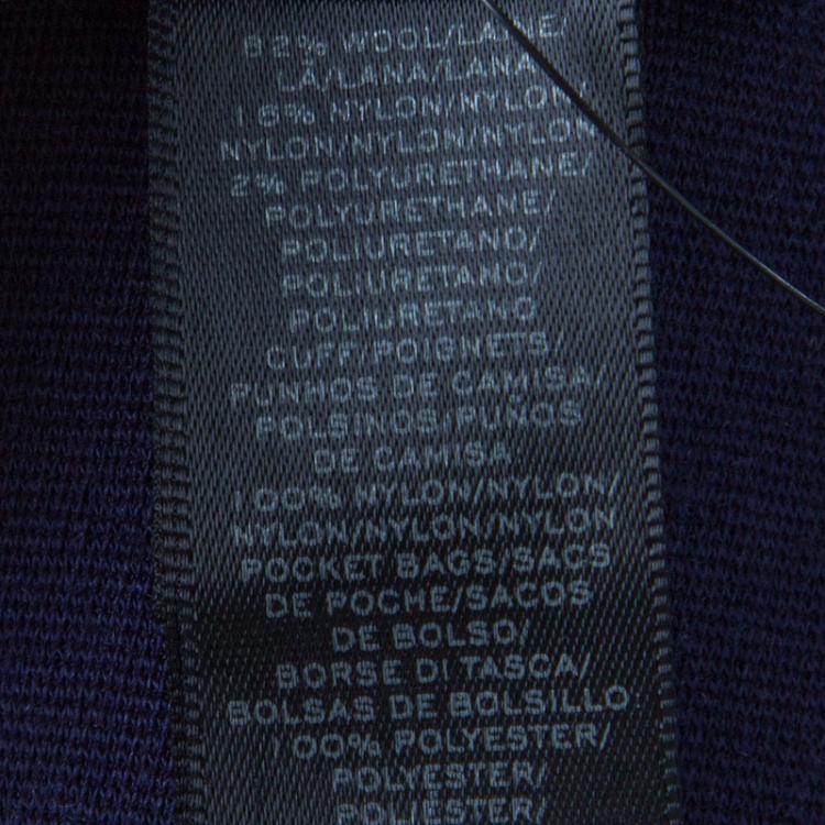 Pre Owned Marc By Marc Jacobs Indigo Drop Waist Zip Detail Sweatshirt Dress M