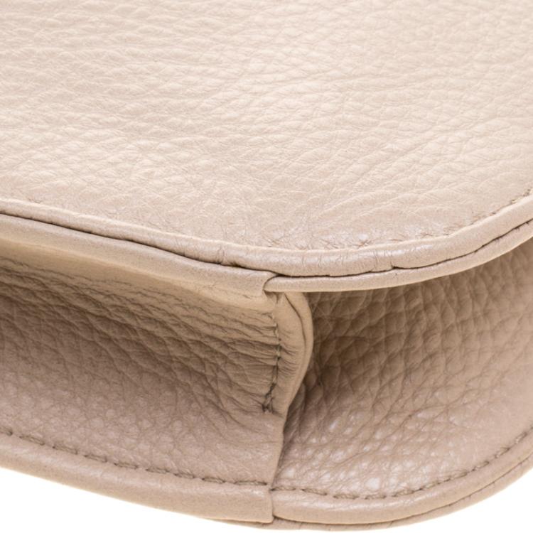 Pre Owned Marc by Marc Jacobs Beige Leather Bianca Clutch