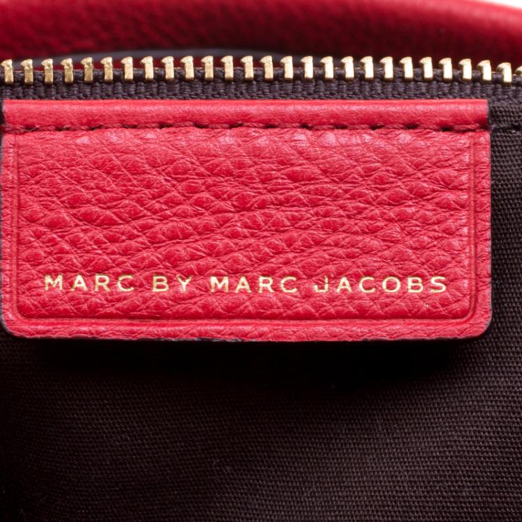 Pre Owned Marc by Marc Jacobs Red Leather New Q Hillier Hobo