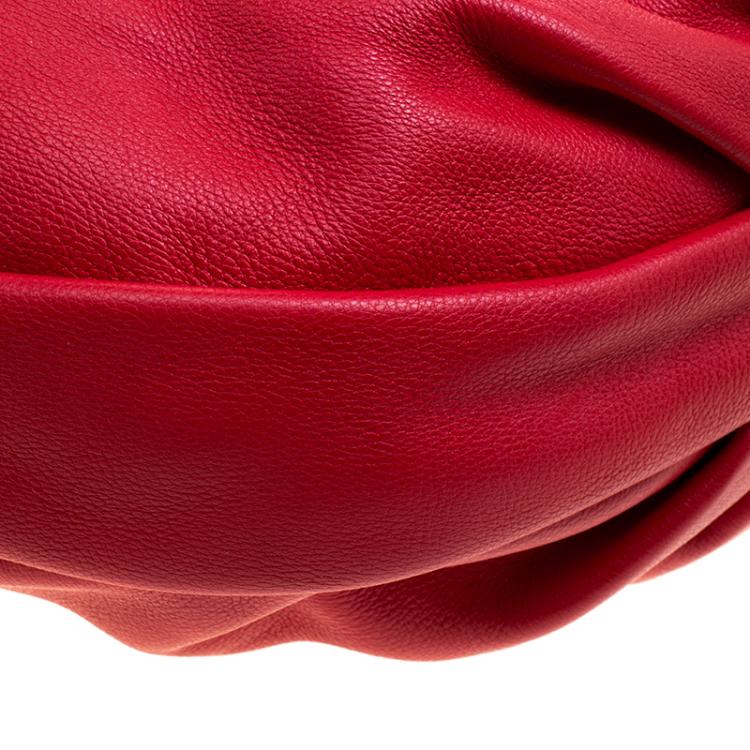 Pre Owned Marc by Marc Jacobs Red Leather New Q Hillier Hobo