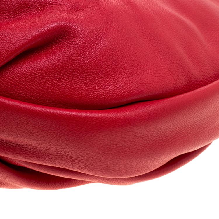 Pre Owned Marc by Marc Jacobs Red Leather New Q Hillier Hobo