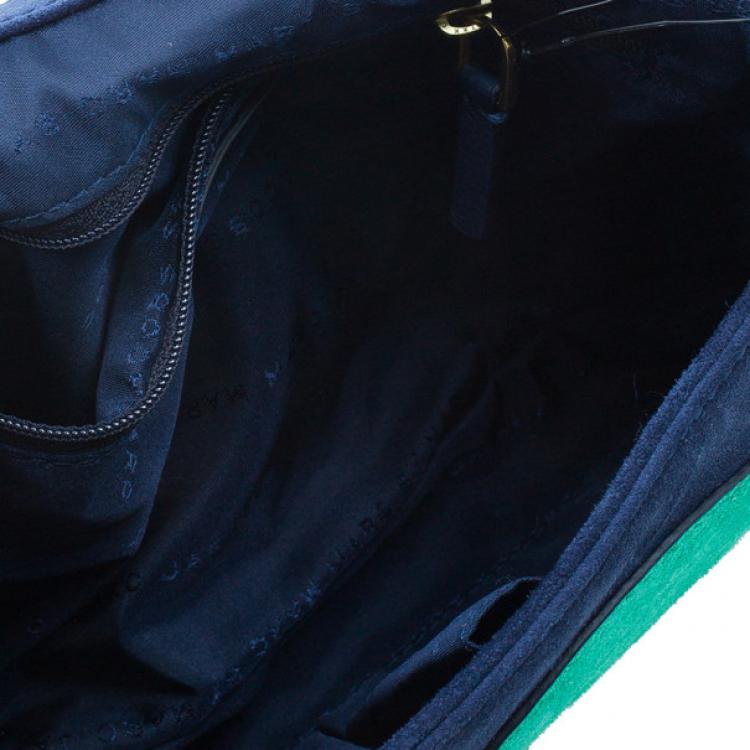 Pre Owned Marc by Marc Jacobs Multicolor Suede Etta Patchwork Clutch