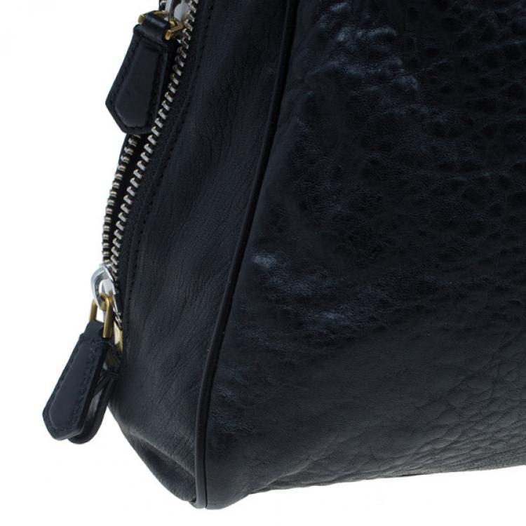 Pre Owned Marc by Marc Jacobs Black Leather Washed Up Lauren Satchel