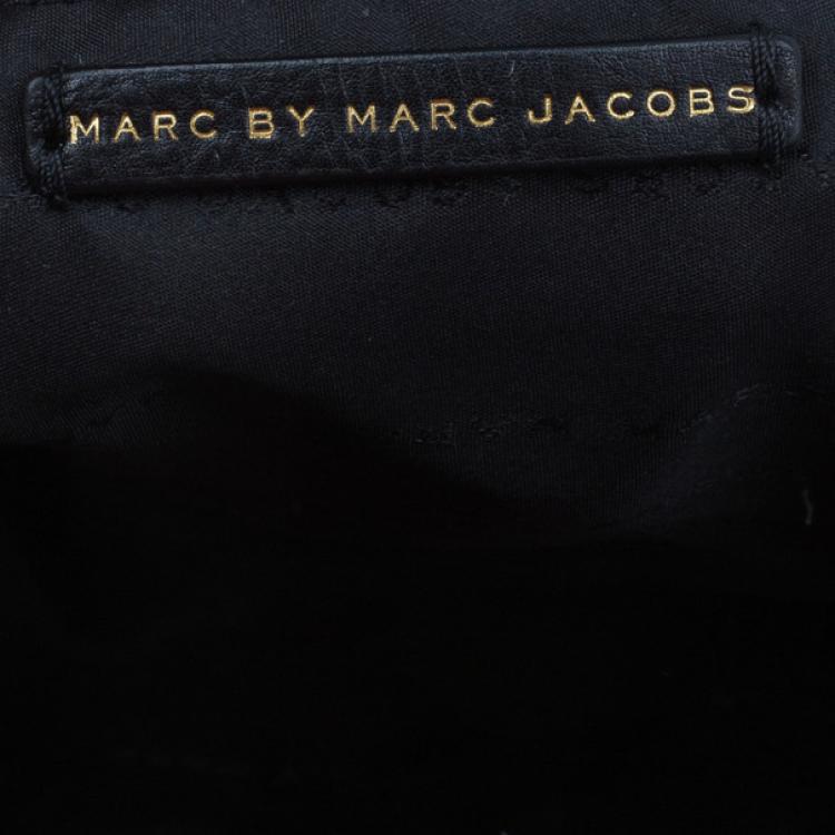 Pre Owned Marc by Marc Jacobs Black Leather Washed Up Lauren Satchel