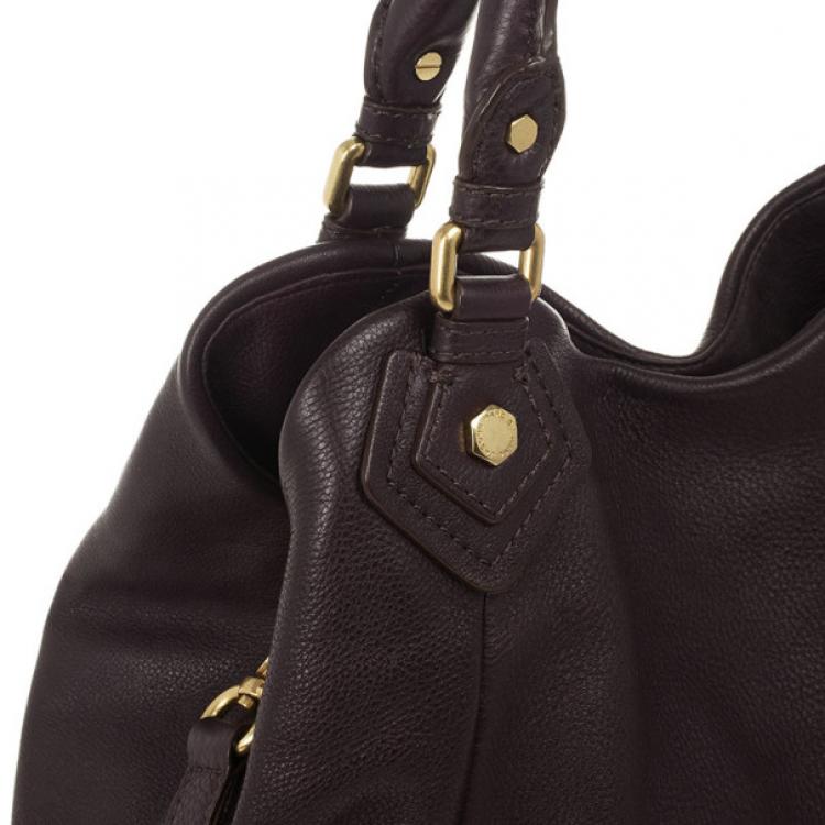 Pre Owned Marc by Marc Jacobs Dark Purple Classic Francesca Large Tote Bag